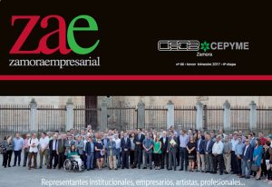 Portada del número 66 del tercer trimestre de 2017 la revista ZAE de CEOE-CEPYME Zamora