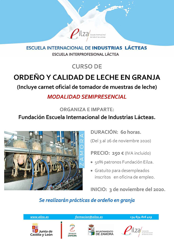 Curso de Orde&ntilde;o y Calidad de Leche en Granja